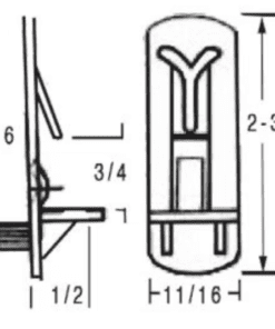 Snapclip Shelf Support